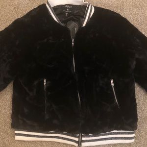 Gorgeous black fur sweater coat!